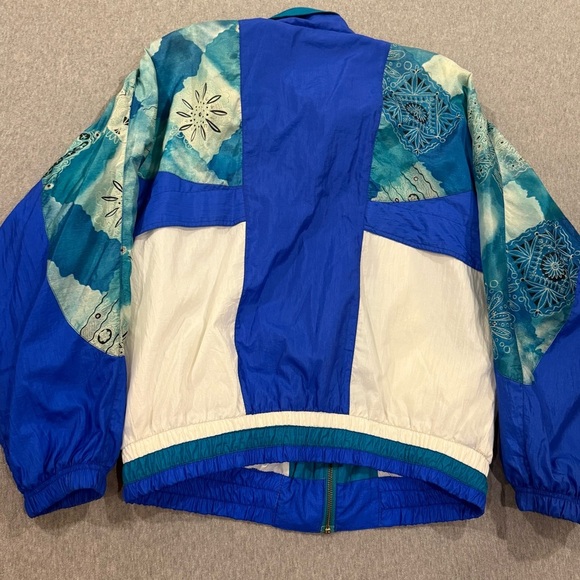 Vintage RE River Edge Sport Women's Tracksuit Windbreaker Set - Size M Blue - Picture 10 of 14